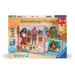 Ravensburger - Disney Vaiana 2 3x49p - 12004102 - Toys