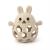 Magni - Teether ball with bunny in LFGB silicone beige - 5731 - Toys