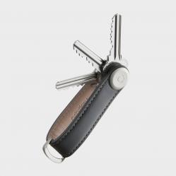 Orbitkey - Leather Key Organiser - Charcoal-Grey - Gadgets