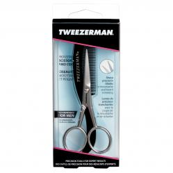 Tweezerman - Moustache Scissors With Comb - Health and Personal Care