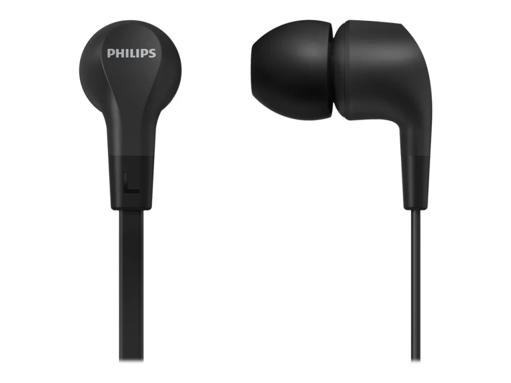 Philips Audio - TAE1105BK-00 Wired In-Ear Headphones Black - Electronics