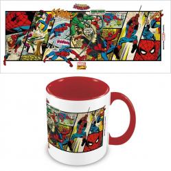 MARVEL COMICS SPIDER-MAN PANELS COLOURED INNER MUG - Fan Shop and Merchandise
