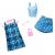 Barbie - Fashion 2-Pack - Blue Denim Dress, Top, And Shorts, Pink Sunglasses And Purse (HRH45) - Toys