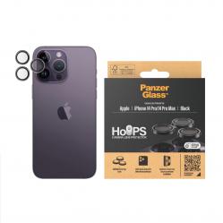PanzerGlass - Hoops Camera Lens Protector iPhone 14 Pro/14 Pro Max - Black - Electronics