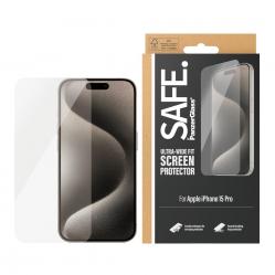 SAFE by PanzerGlass - Screen Protector - iPhone 15 Pro - Ultra-Wide Fit - Electronics