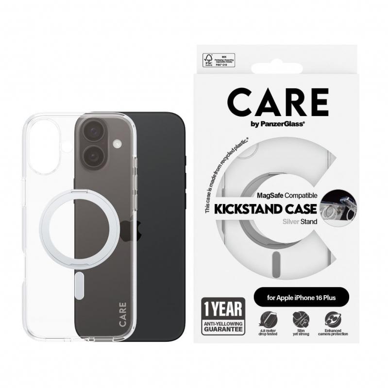 CARE by PanzerGlass - Case - Transparent & MagSafe - iPhone 16 Plus - Electronics CARE by PanzerGlass - Case - Transparent & MagSafe - iPhone 16 Plus - Electronics