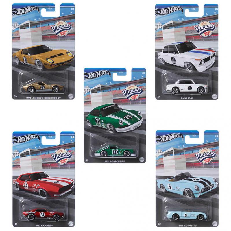 Hot Wheels - Silver Vintage Collection Asst. (HRT81) - Toys