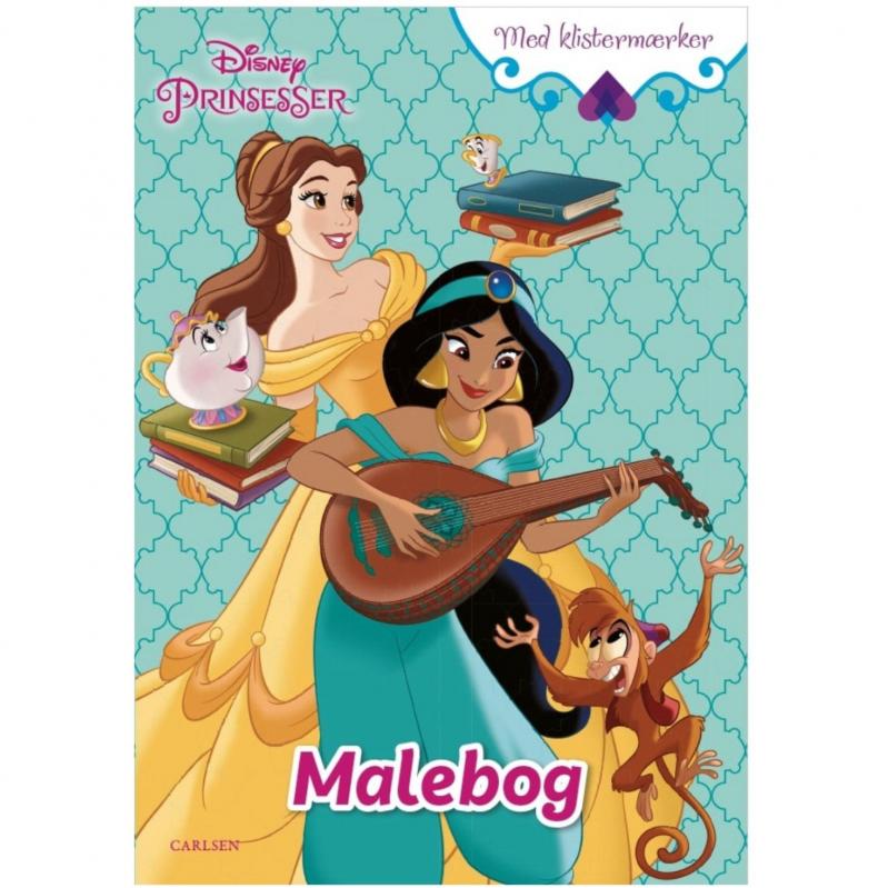 Carlsen - Coloring book with stickers - Disney Princess - Toys