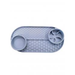 Nordic paws - Lickmat 3in1 - Grey - 32x16.5cm - Pet Supplies