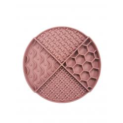 Nordic paws - Lickmat Round - Red - 21x21cm - Pet Supplies