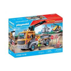 Playmobil  - Construction Truck with Crane (71750) - Toys