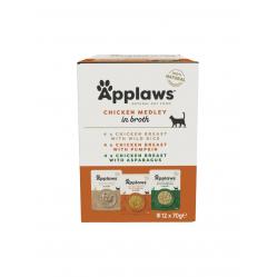 Applaws Multipack Chicken Broth Medley 12x70g Pet Supplies