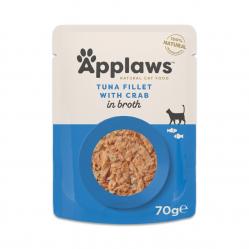 Applaws - Tuna Fillet with Crab in Broth - 70g - Pet Supplies
