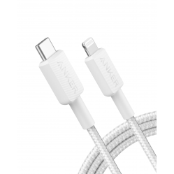 Anker - 322 USB-C to Lightning Cable (6ft Braided) - White - Electronics