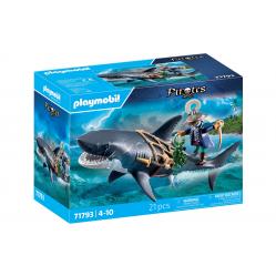 Playmobil - Giant Shark with Pirate 71793 - Toys