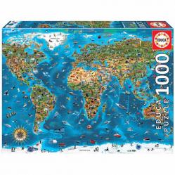 Puzzle - 1000 Pieces - Worlds Wonders (80-19022) - Toys