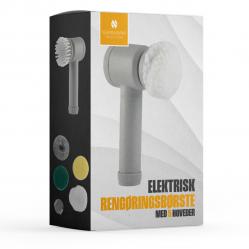 Scandinavian Collection - Electric Cleaning Brush - 5 Heads - 19.5 x 11 cm - Tools and Home Improvements