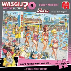 Wasgij - Retro Destiny - 9 Super Models (1000 pieces) (1110100503) - Toys