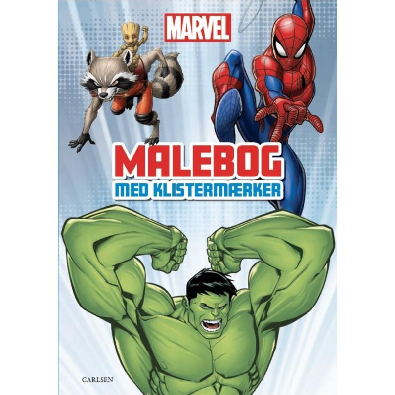 Carlsen - Coloring Book with stickers - Marvel - Toys