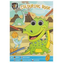 Moxy - Colouring Book Wobbly Eyes - Dino - Toys