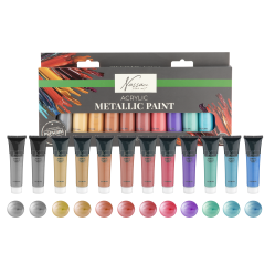 Nassau - Acrylic Metallic paint - 12x36 ml (AR0768/GE) - Toys