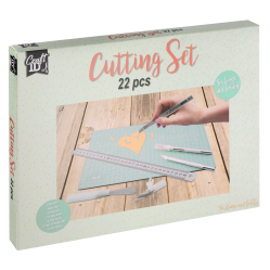 Craft ID - Cuttingmat set A4 with knifes - 22 pcs (CR1303/25GE) - Toys