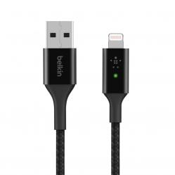 Belkin Smart LED USBA to Lightning Cable Black Electronics