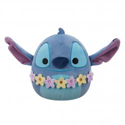 Squishmallows - 20 cm Plush Disney Stitch - Stitch wearing lei - Toys