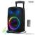 Party Fun Lights - Karaoke Party Speaker with Handle & Wheels - (605603) - Toys