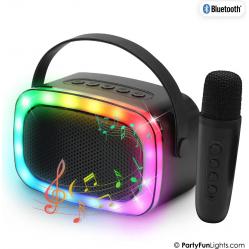 Party Fun Lights - Mini Karaoke Speaker with Wireless Microphone - (605607) - Toys