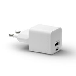 Dbramante1928 - Re-charge - Wall Charger GaN - USB-C+USB-A 30W+18W EU - White - Electronics