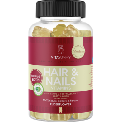 VitaYummy - Hair & Nails - Elderflower - 60 pcs - Health and Personal Care