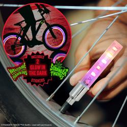 Stranger Things 5 LED Bike Lights and stickers - Fan Shop and Merchandise