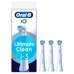 Oral B - Oral-B iO Series Ultimate Clean Replacement Brush Heads - White - 3 count - Health and Personal Care