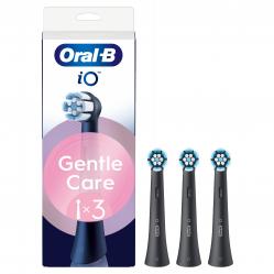 Oral B - Oral-B iO Series Gentle Care Replacement Brush Heads - Black - 3 count - Health and Personal Care