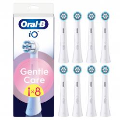 Oral B - iO Series Gentle Care Replacement Brush Heads - White - 8 count - Health and Personal Care