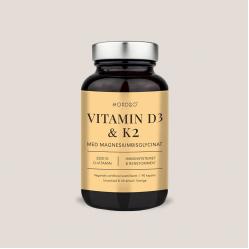 NORDBO - Vegan Vitamin D3 & K2 - 90 capsules - Health and Personal Care
