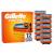 Gillette - Fusion5 Men's razor blades - Orange/Black - 12 pcs - Health and Personal Care