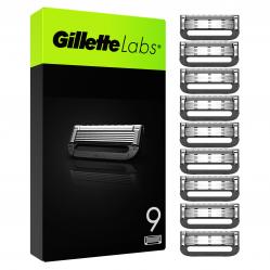 Gillette - GilletteLabs Razor Blades - Green/Black - 9 pcs - Health and Personal Care