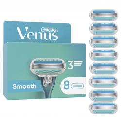 Venus - Gillette Venus Smooth Razor Blades for Women - Blue/White - 8 pcs - Health and Personal Care