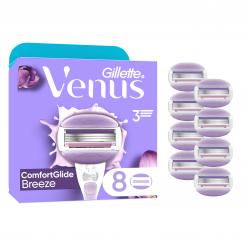 Venus - Gillette Venus ComfortGlide Breeze Razor Blades - Purple/White - 8 pcs - Health and Personal Care