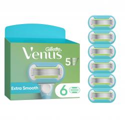 Venus - Gillette Venus Extra Smooth Razor Blades - Green/White - 6 pcs - Health and Personal Care