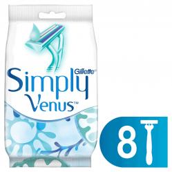 Venus - Gillette Simply Venus 2 Women's Disposable Razors - White/Blue - Health and Personal Care