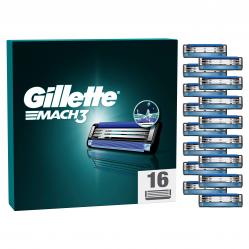 Gillette - Mach3 razor blades - Blue/Black - 16 pcs - Health and Personal Care