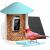 Birdfy - Feeder with Intelligent Bird Identification + Solar Panel - Garden, Patio and Outdoor