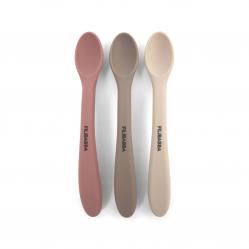 Filibabba - Silicone feeding spoons 3-pack - Rose Mix (FI-03802) - Baby and Children