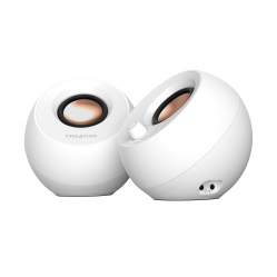 Creative - Pebble Pro Stereo Speakers, White - Electronics