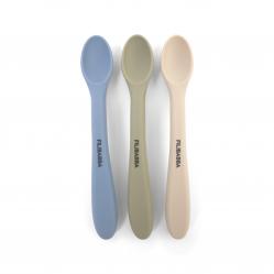Filibabba - Silicone feeding spoons 3-pack - Ocean Mix (FI-03801) - Baby and Children