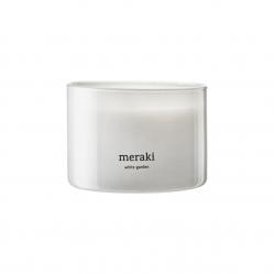 Meraki - Scented candle - White garden - h: 7.5 cm, dia: 10 cm - Home and Kitchen