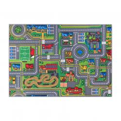 Rebel - Play rug - City roadway - 95 x 133 cm - Baby and Children